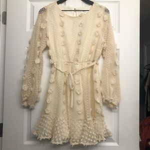 Ivory Pom Pom dress